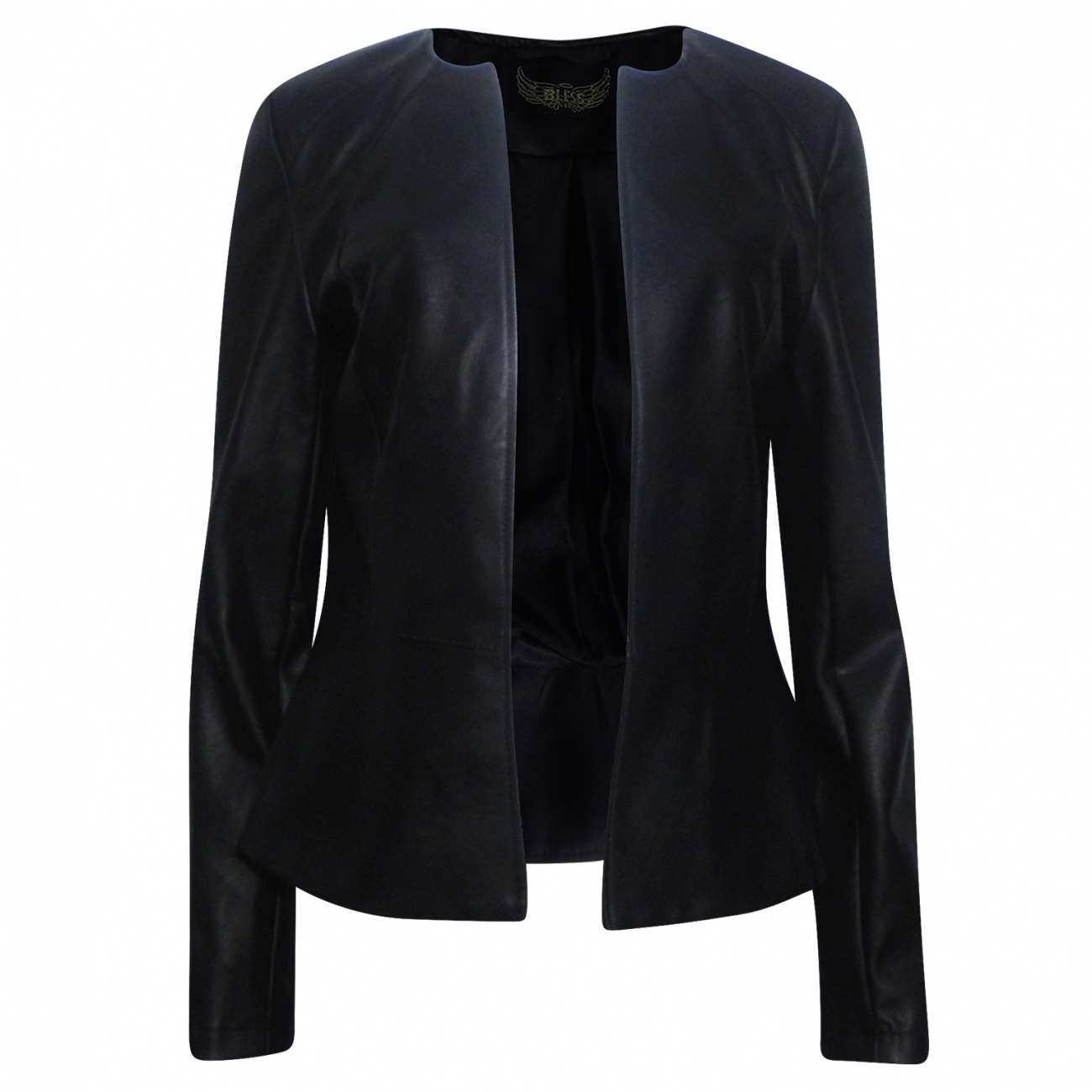 blazer em couro feminino