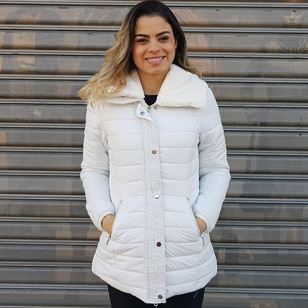 jaqueta branco feminino