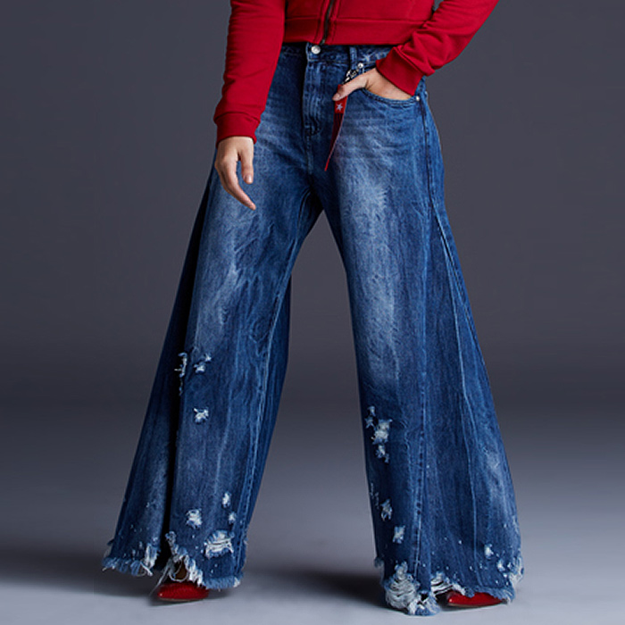 calças jeans pantalona