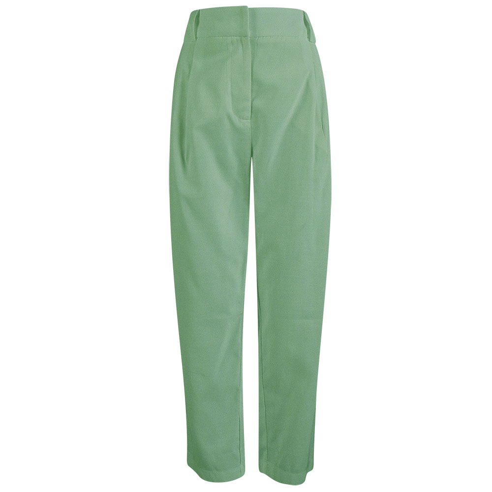 calça alfaiataria feminina verde