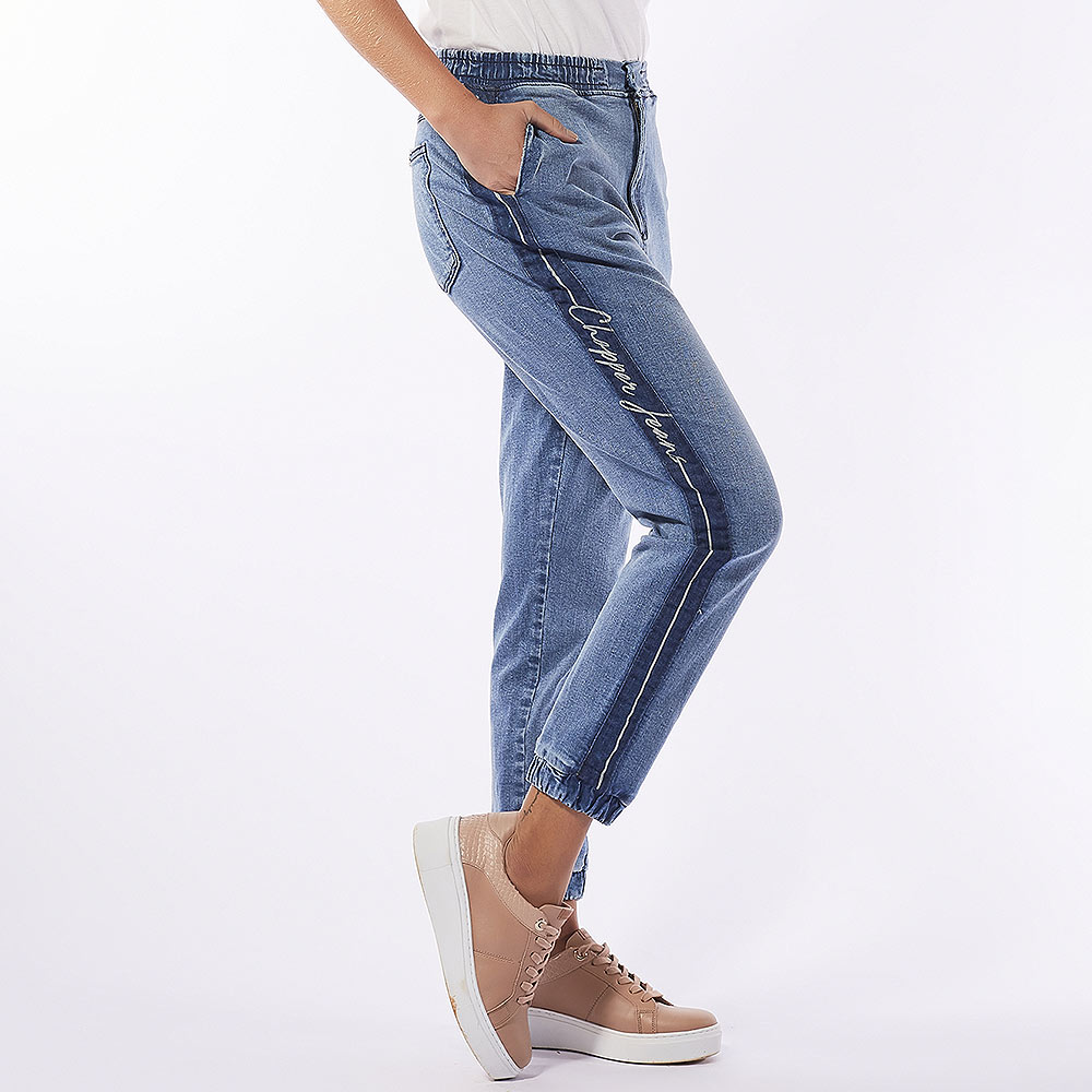 calça boxer jeans feminina