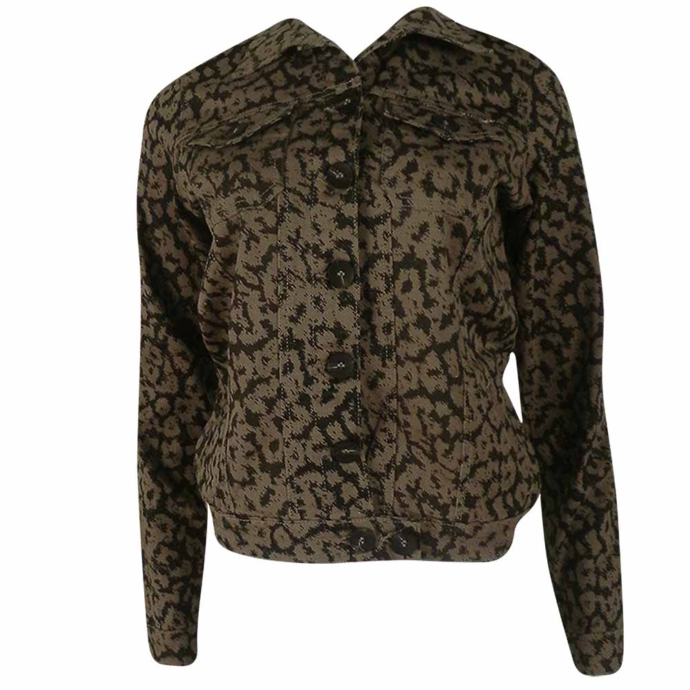 jaqueta sarja animal print