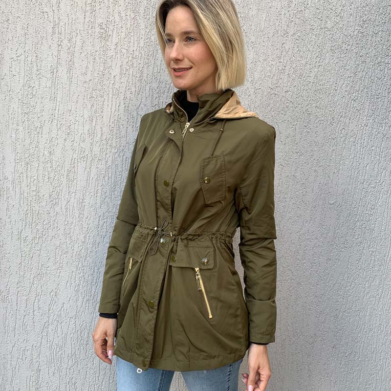 parka feminina corta vento