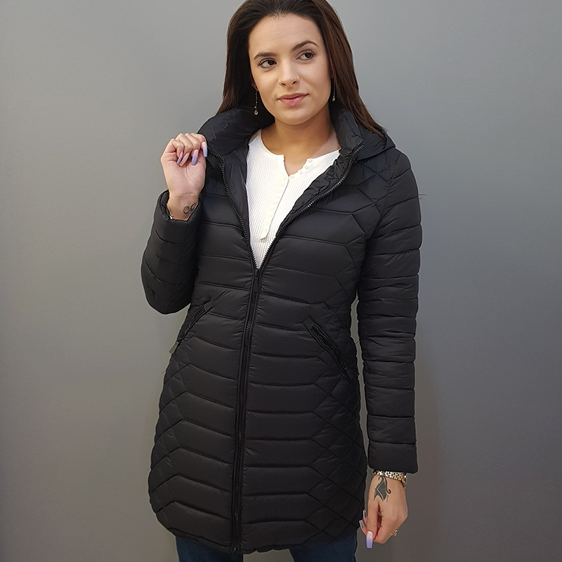 jaqueta puffer feminina alongada