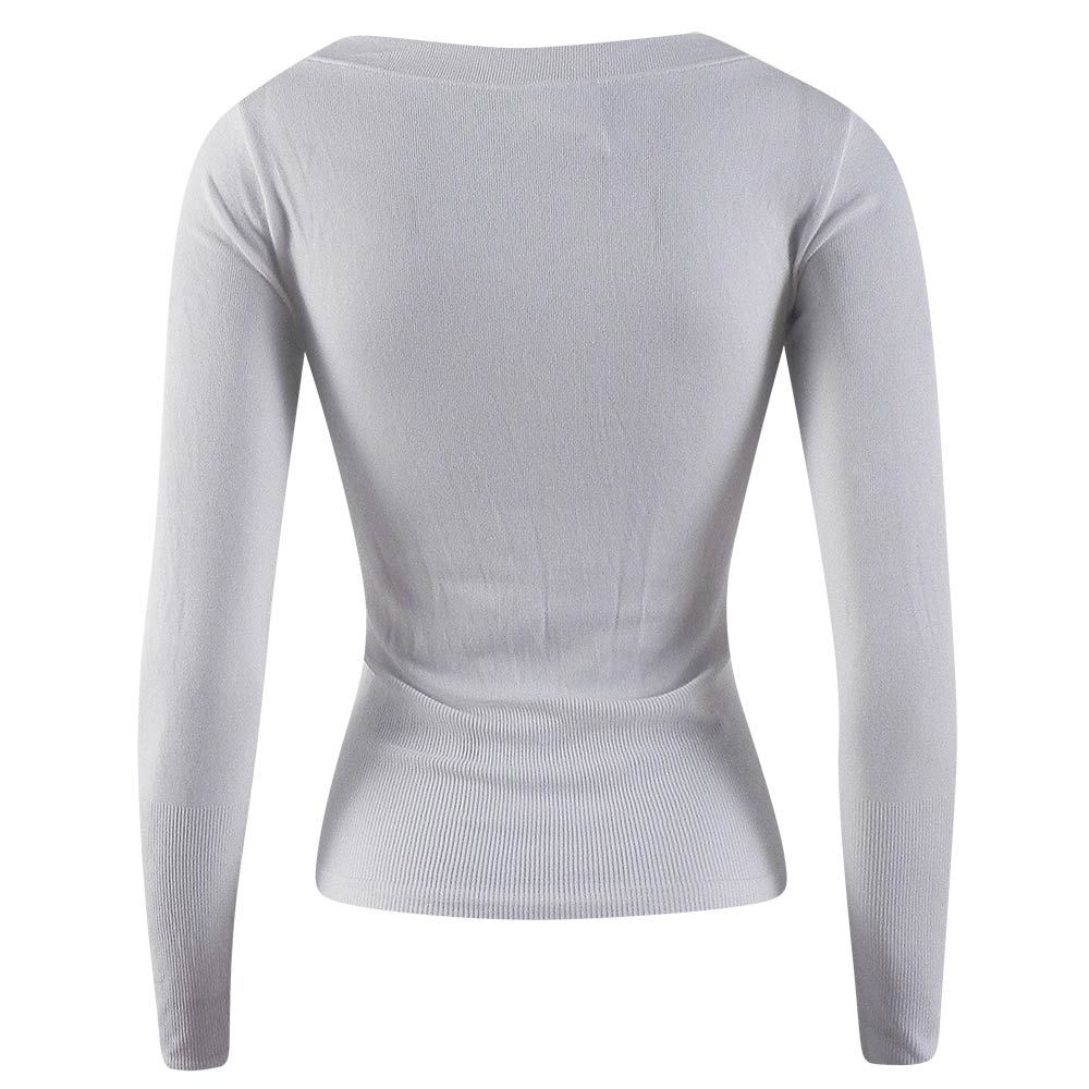 Blusa Bsica Decote Canoa Miose Off White