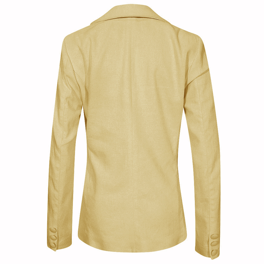 Blazer em Linho Trappiche Cor Amarelo