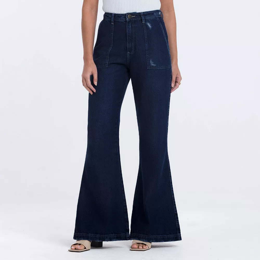 Calça Jeans wide pantalona Scalon - Foto 2
