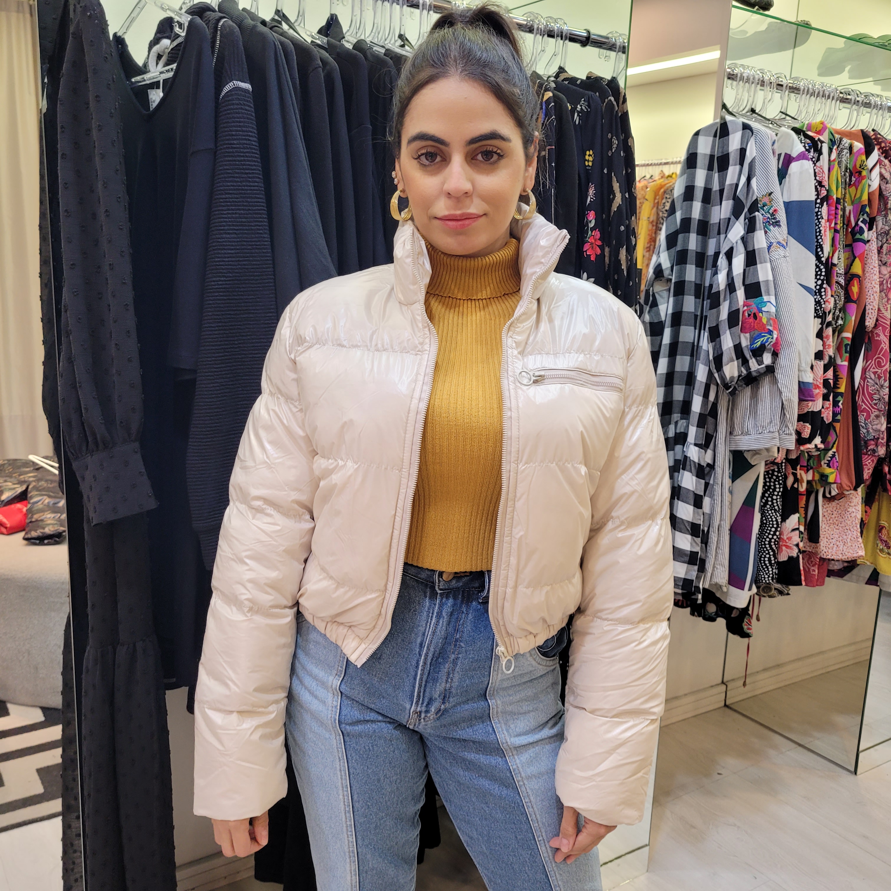 Jaqueta Puffer Safira Fashion Prola - Foto 1