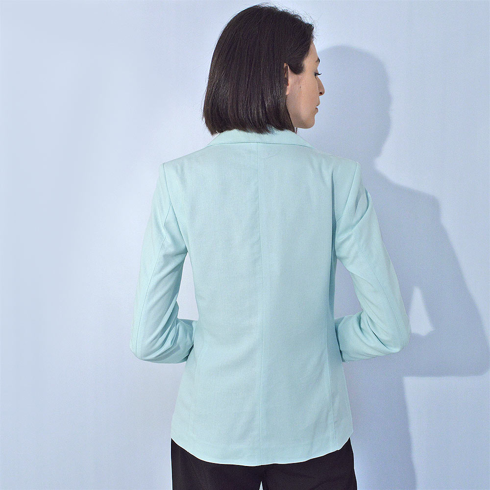Blazer em Linho Trappiche Cor Menta - Foto 4