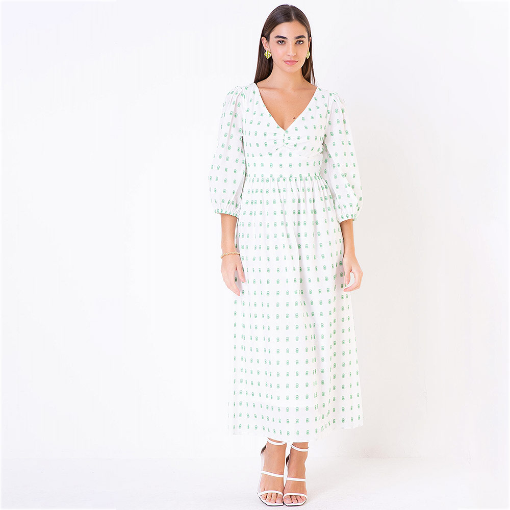 Vestido Midi Algodo Seiki - Foto 1