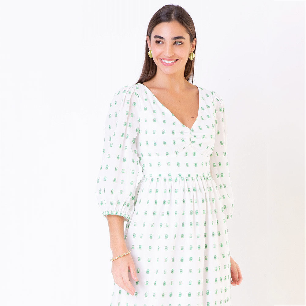 Vestido Midi Algodo Seiki - Foto 2