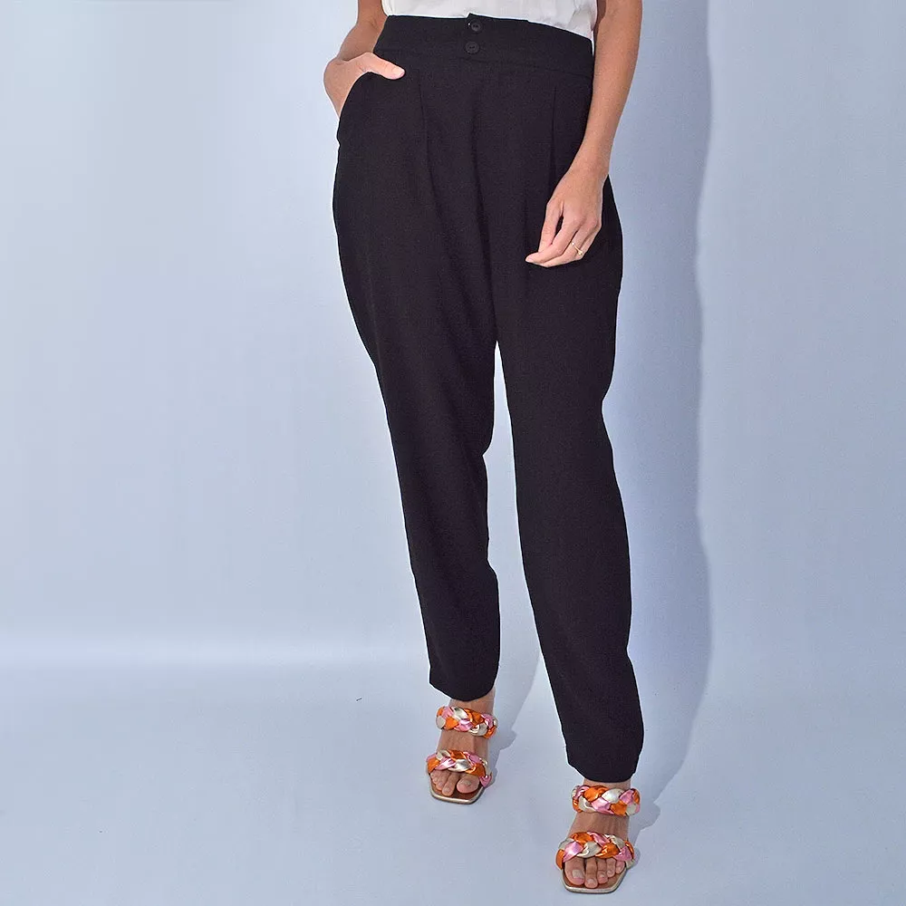 Calça Alfaiataria Aramodu Preto - Foto 1