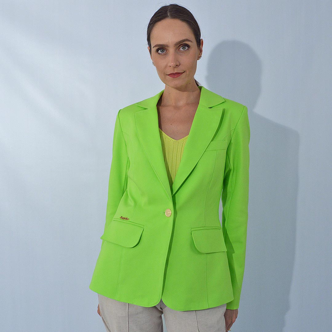 Blazer Alfaiataria Sarja Trappiche Cor Verde Neon - Foto 2