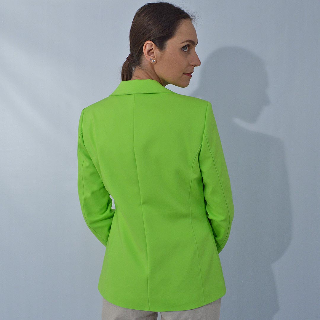 Blazer Alfaiataria Sarja Trappiche Cor Verde Neon - Foto 3