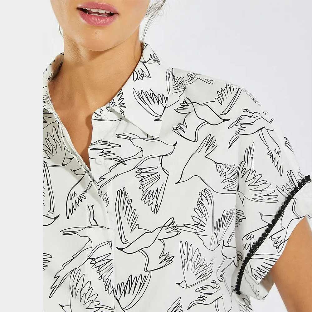 Camisa Cropped Canto Padro Bird - Foto 3