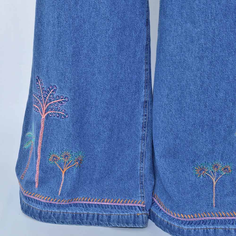 Cala Jeans Pantalona Bordada Lez a Lez - Foto 2