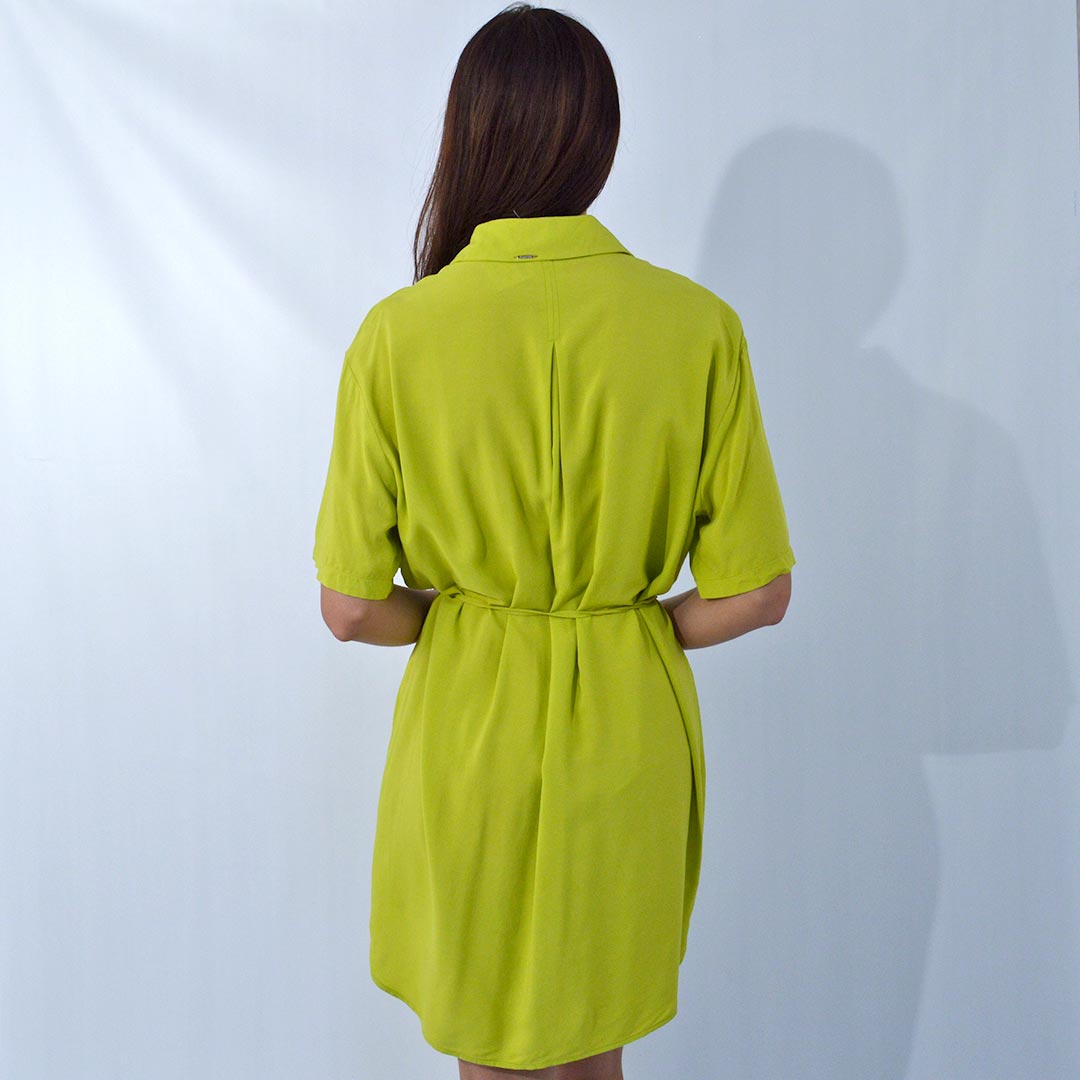 Vestido Chemise Lez a Lez Amarelo - Foto 2
