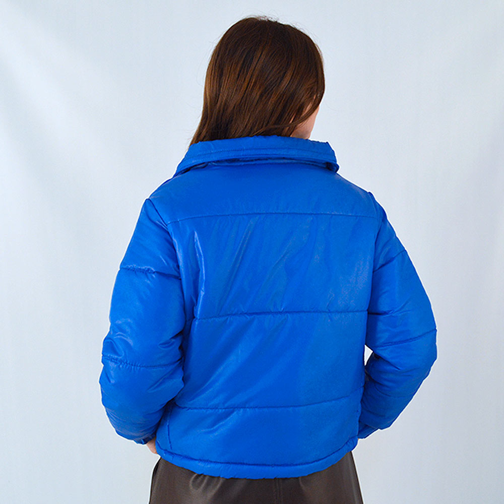 Jaqueta Puffer Emprio B Azul  - Foto 2