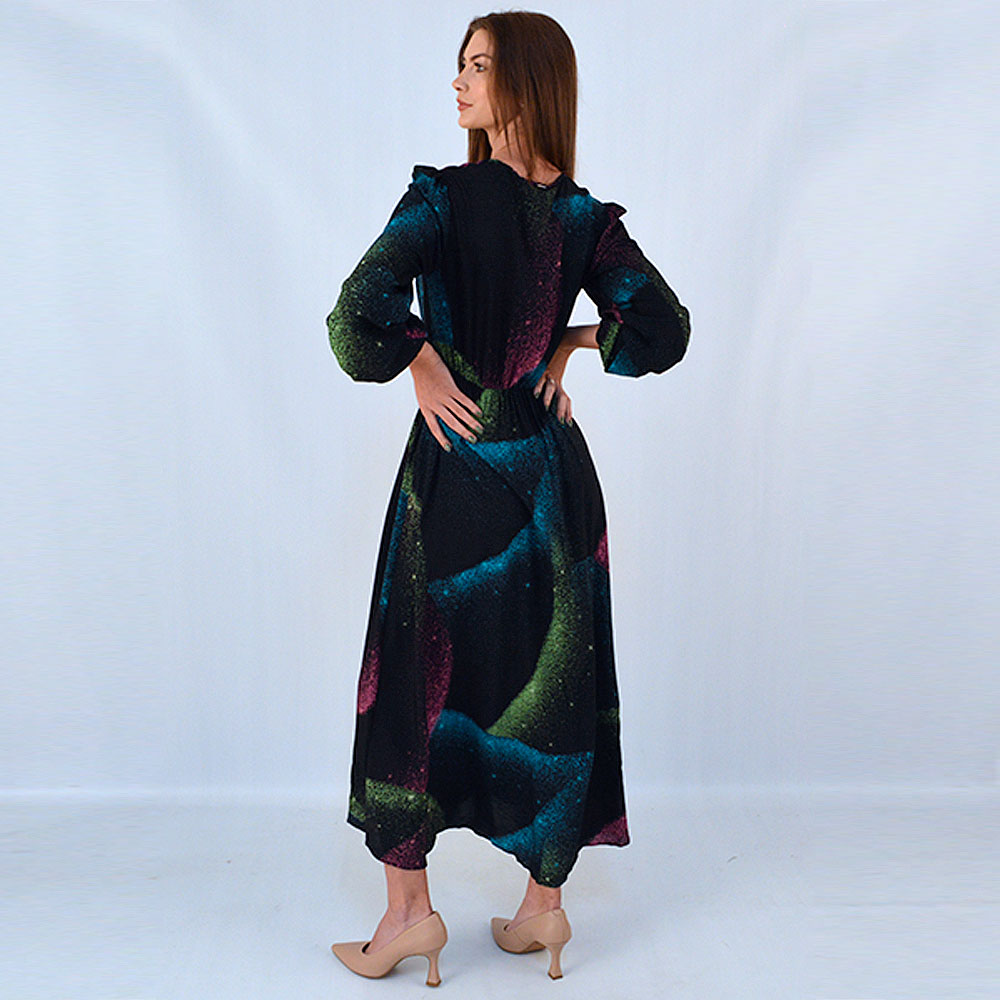 Vestido Longo Estampado Estrela Cadente Lez a Lez - Foto 2