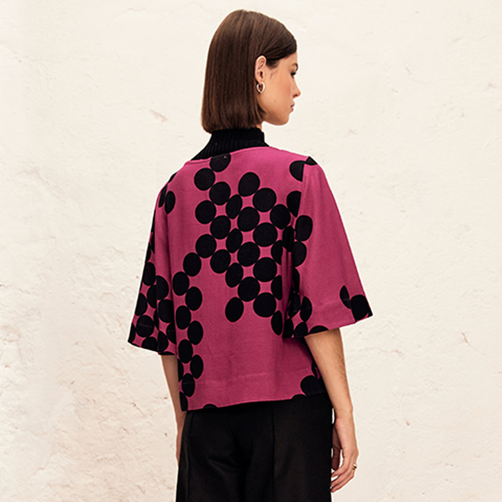 Blusa Cropped Estampada Lucidez - Foto 2