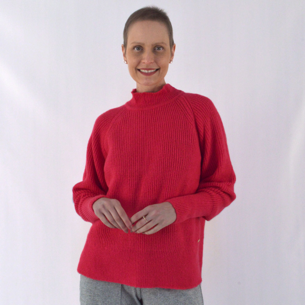 Blusa Tricot Katze Cor Pink - Foto 2