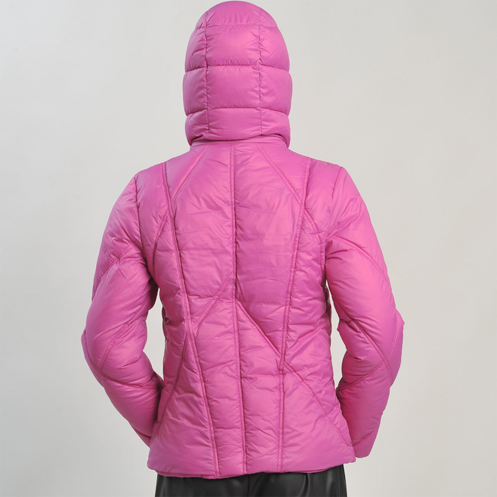 Jaqueta de Pluma Sinttica com Pesponto Duplo Alpelo Cor Mulberry Plus Size - Foto 5