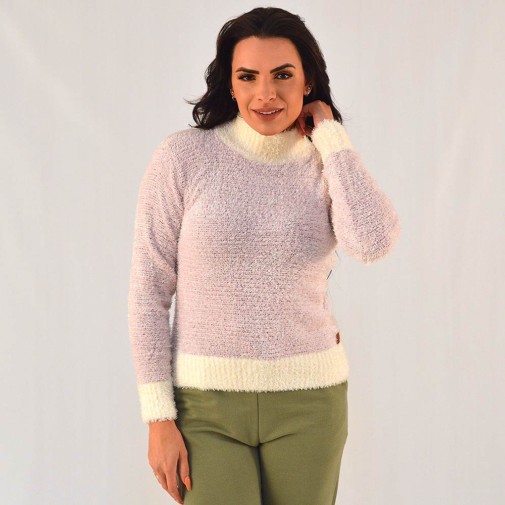 Blusa Tricot Lavanda Tricot Nacional Promo - Foto 1