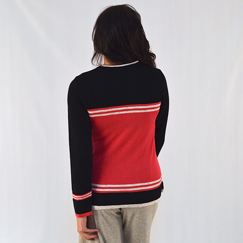 Blusa Tricot Pink e Preta Tricot Nacional Promo - Foto 2