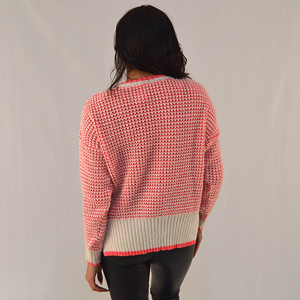 Blusa Tric Rosa Neon Tricot Nacional Promo - Foto 2
