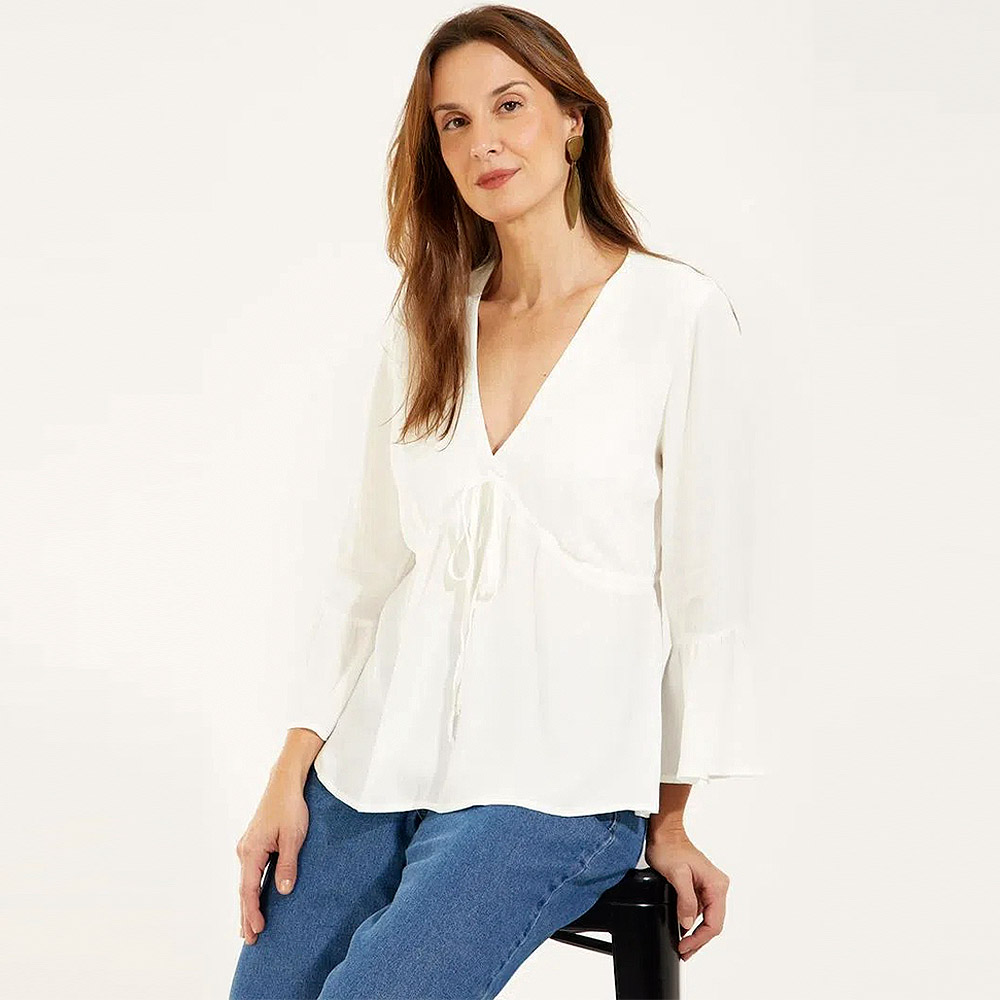 Bata Crepe Boho Off White Canto  - Foto 1