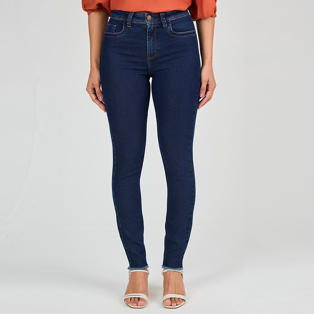 Cala Jeans Skinny Detalhes Pesponto Scalon  - Foto 1