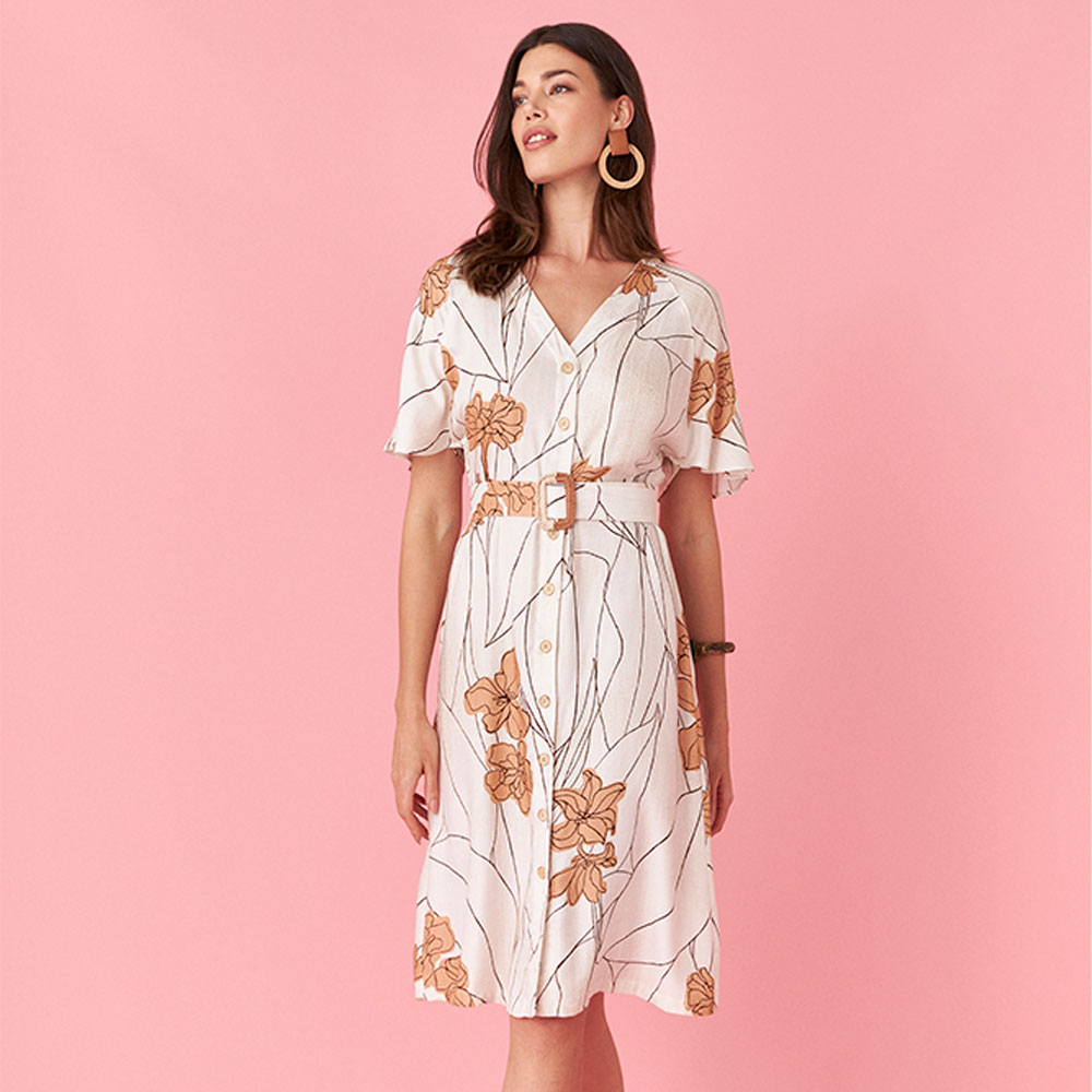 Vestido Curto Estampado Reserva Natural  - Foto 1