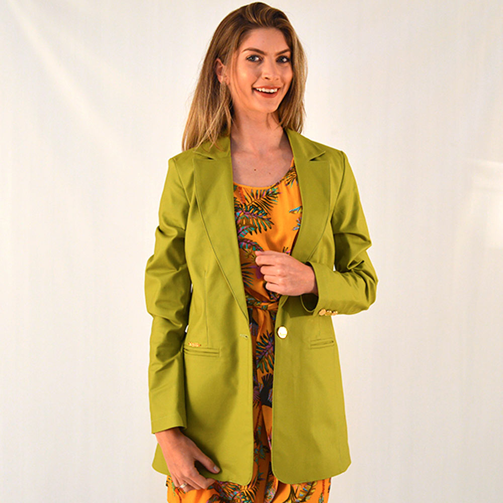 Blazer Alongado Sarja Trappiche Olivia - Foto 1