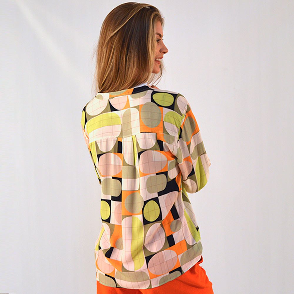 Blusa Viscose Estampado Preto Citta - Foto 2