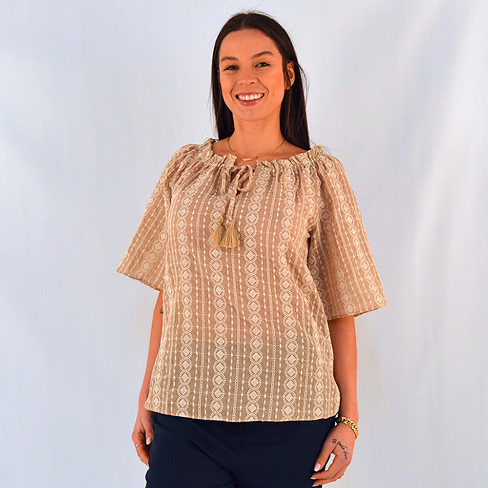 Blusa Bordada Cru Simplelife - Foto 1