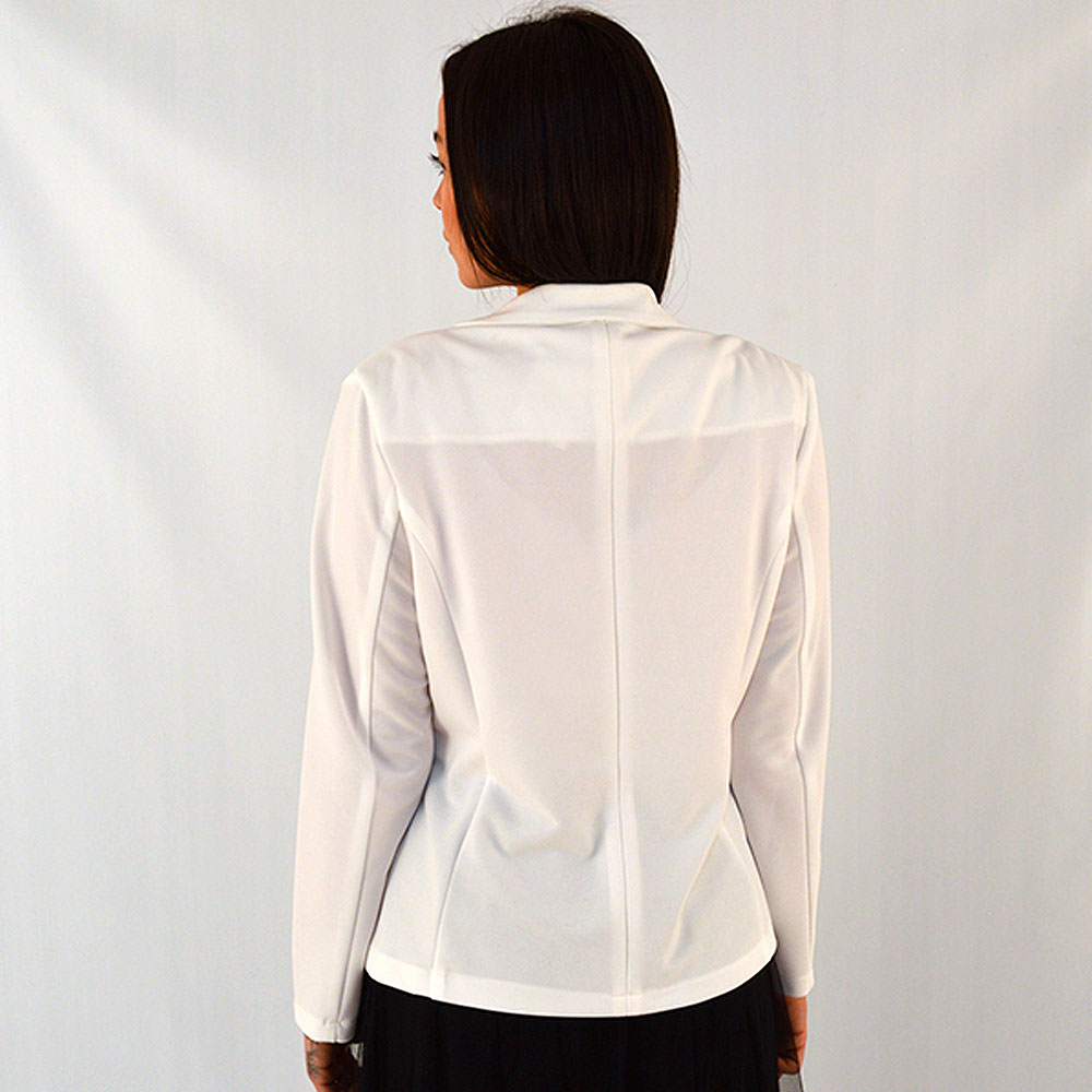 Blazer Plus Size Globe Off White - Foto 2