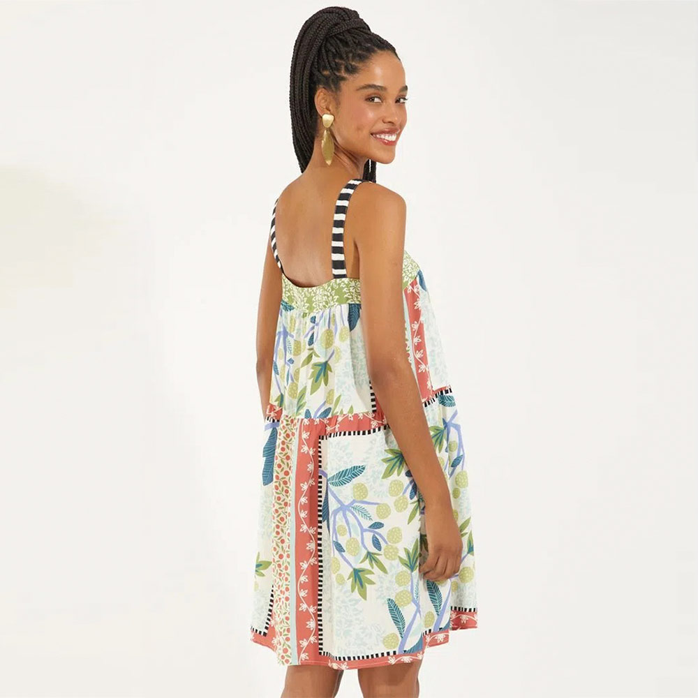 Vestido Curto Estampado Frugal Canto  - Foto 2