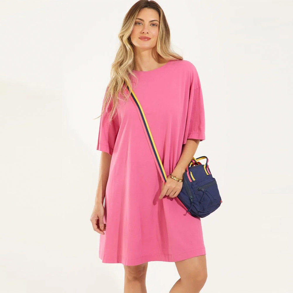 Vestido Curto Basic Pink Canto  - Foto 1