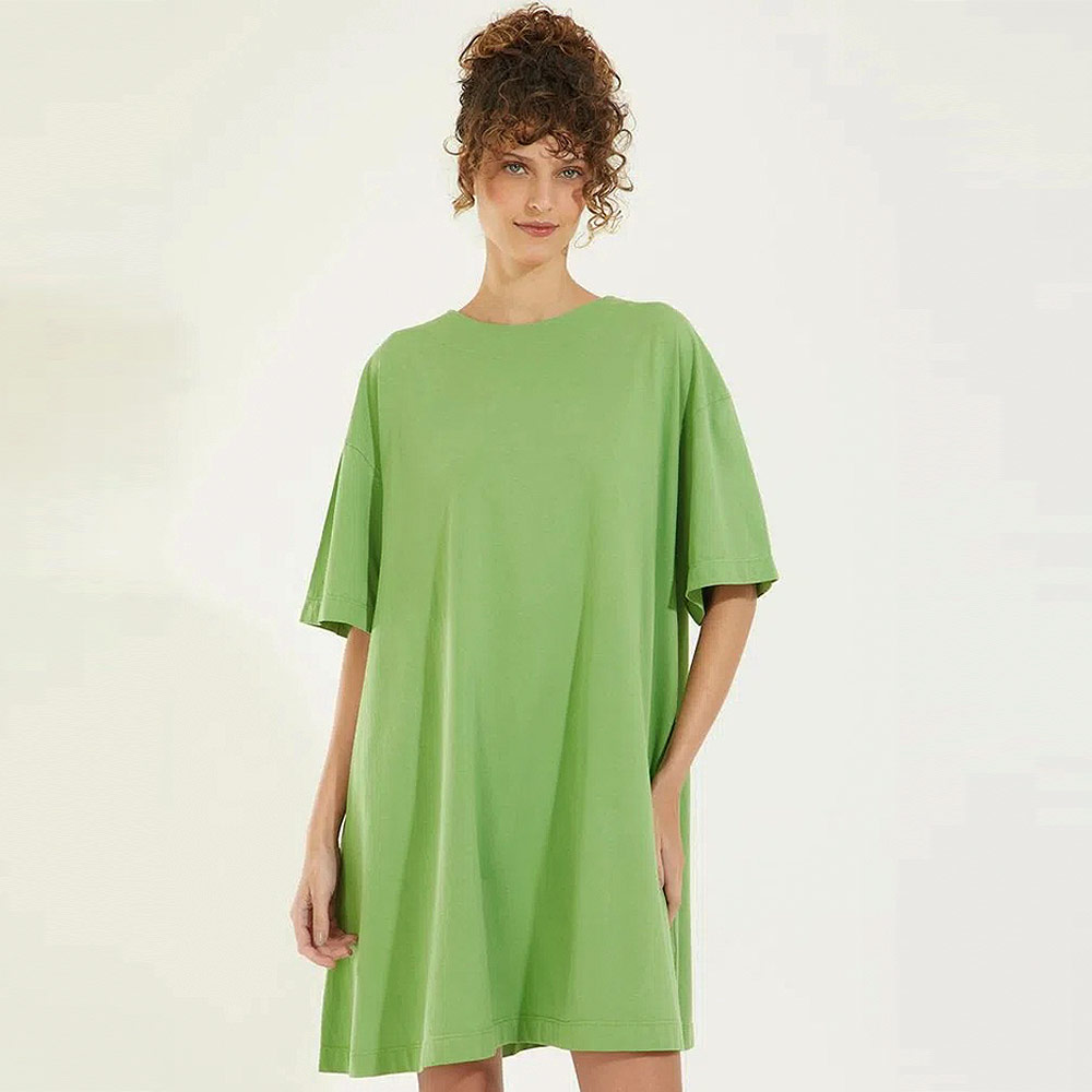 Vestido Curto Basic Verde Canto  - Foto 1