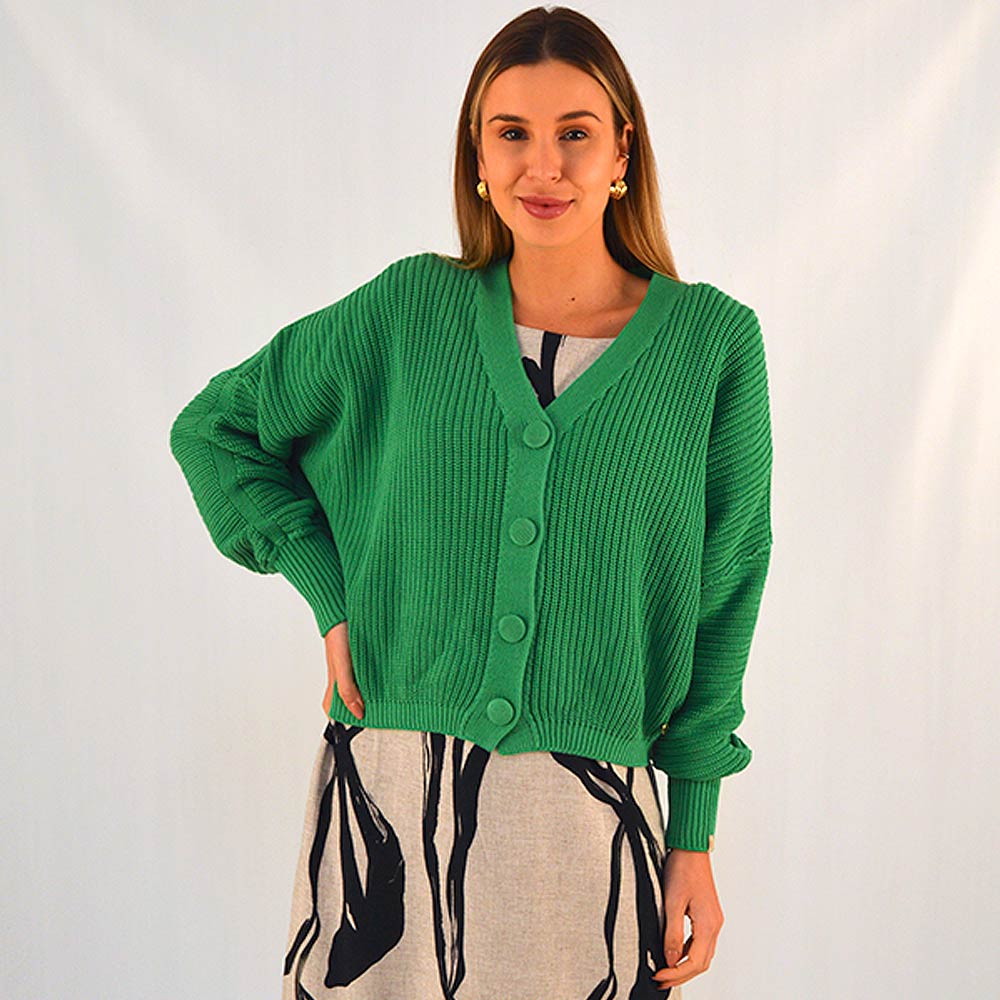 Cardig Biamar Cor Verde - Foto 1