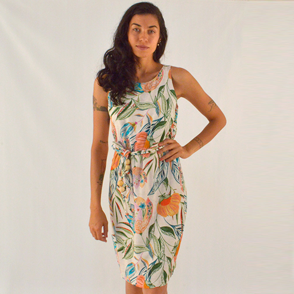 Vestido Curto Estampado Jardim Reserva Natural  - Foto 1