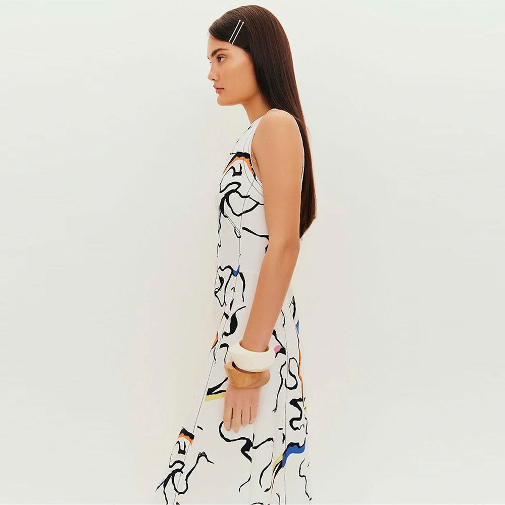 Vestido Midi Estampa Orgnica Lucidez  - Foto 4