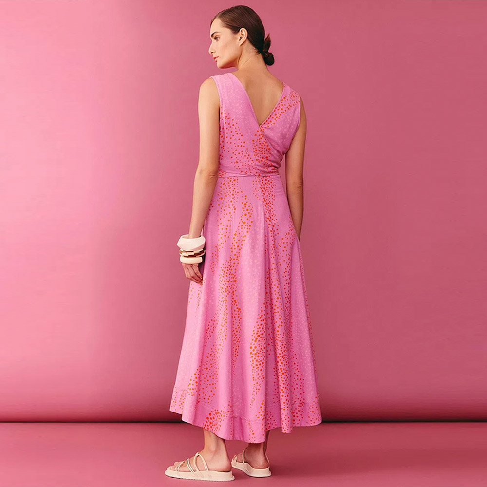 Vestido Midi Rosa Peonia Lucidez  - Foto 3