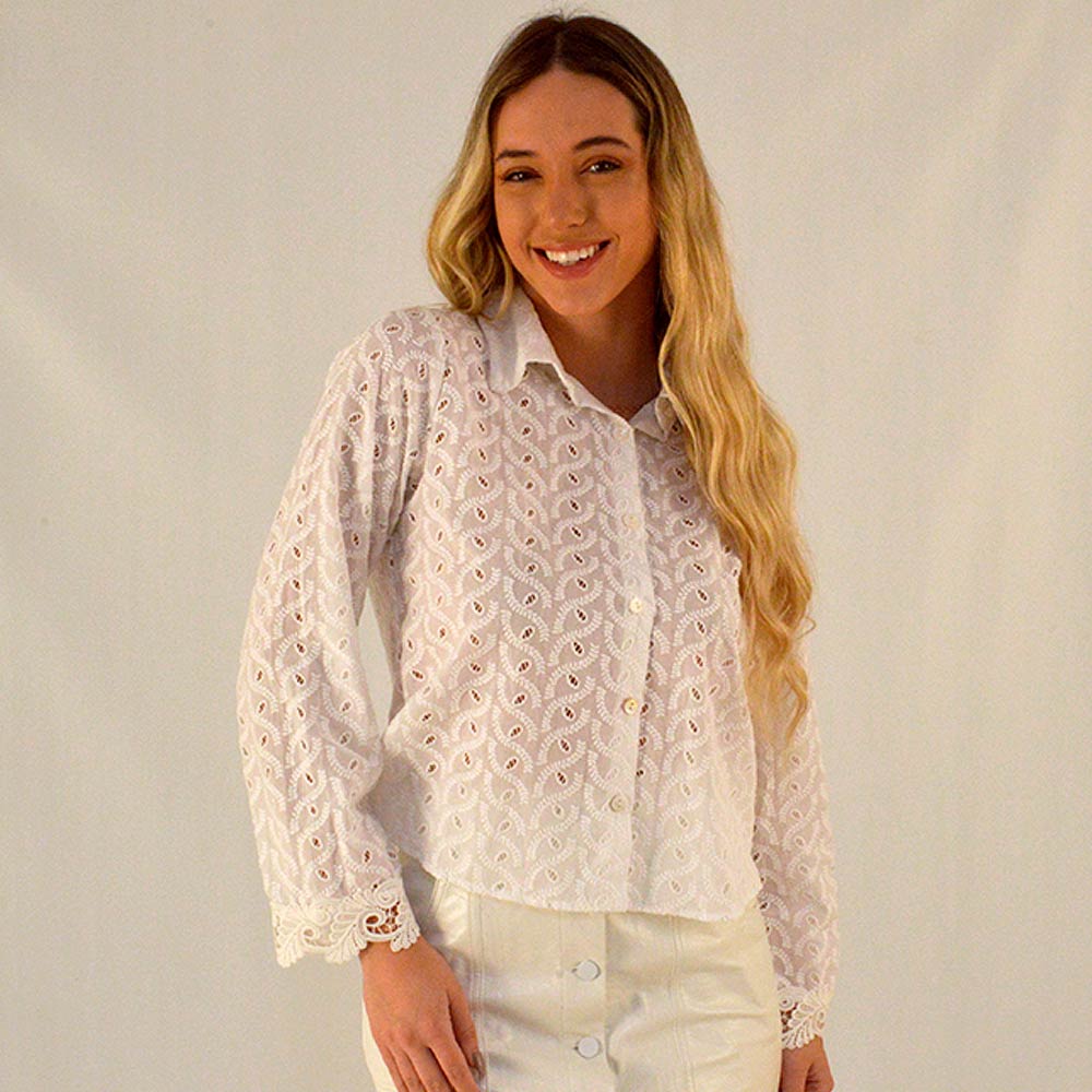 Camisa Lese Off White Hush - Foto 1