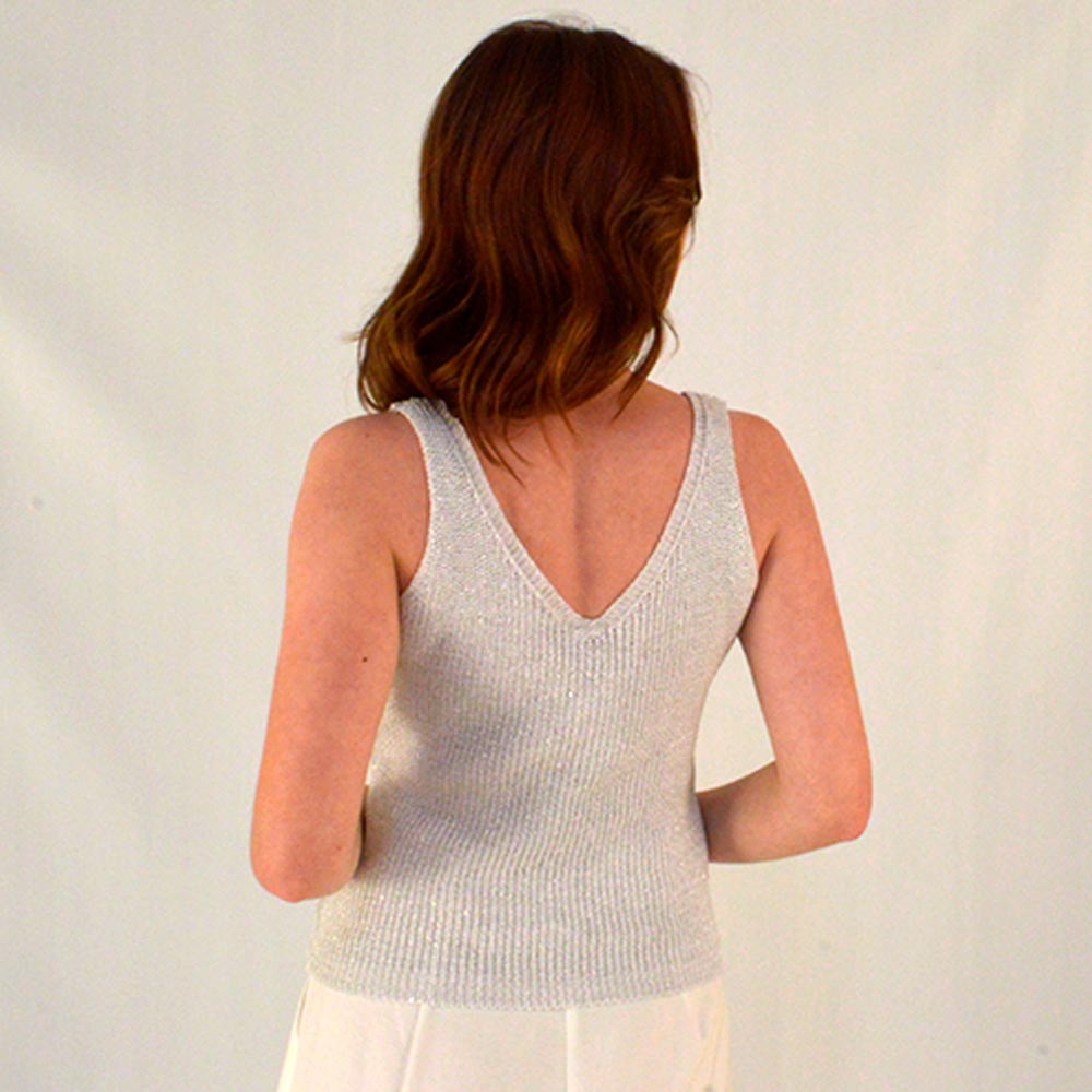 Blusa Regata Tricot Prata Betelgeuse  - Foto 2