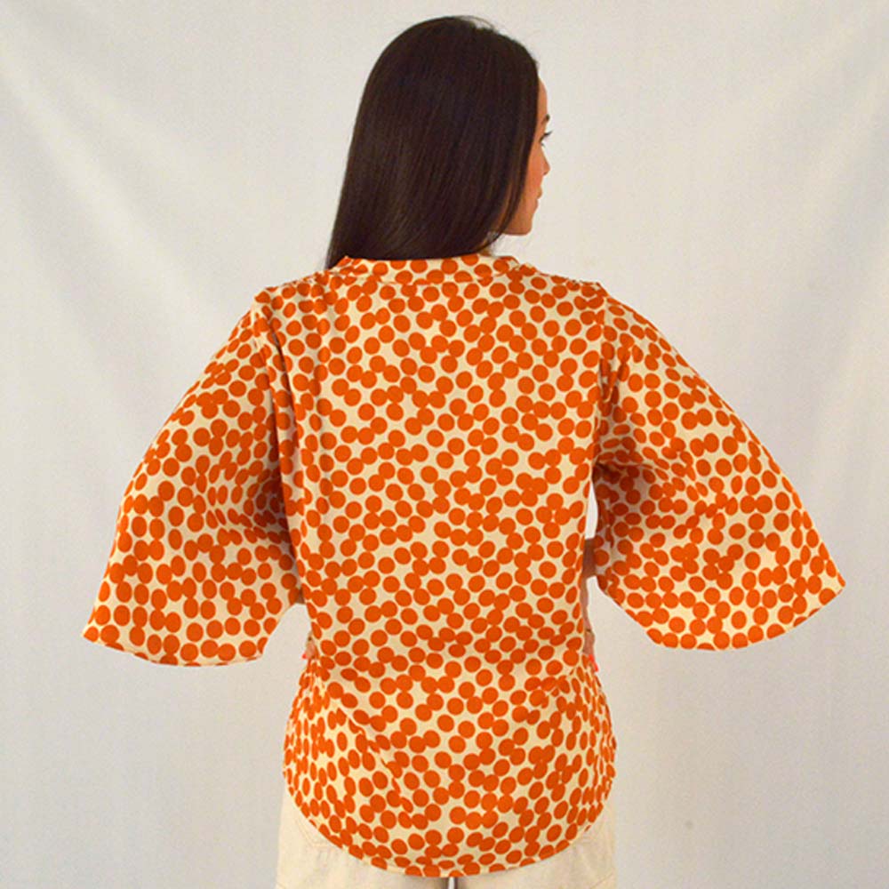 Blusa Poa Laranja Simplelife - Foto 2