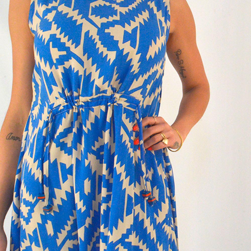 Vestido Midi Estampa Rissani Canto  - Foto 2