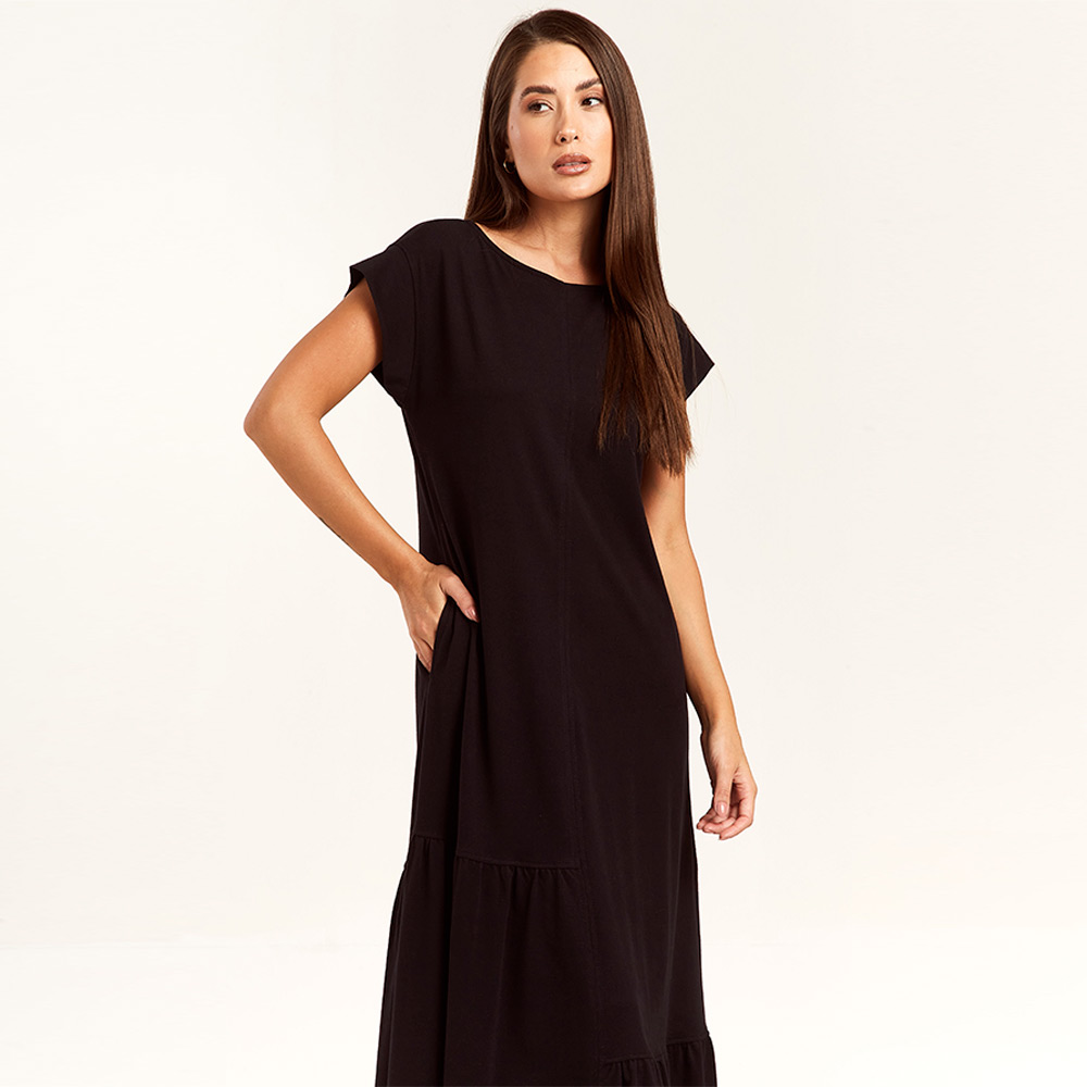 Vestido Com Recortes Preto Declari  - Foto 2