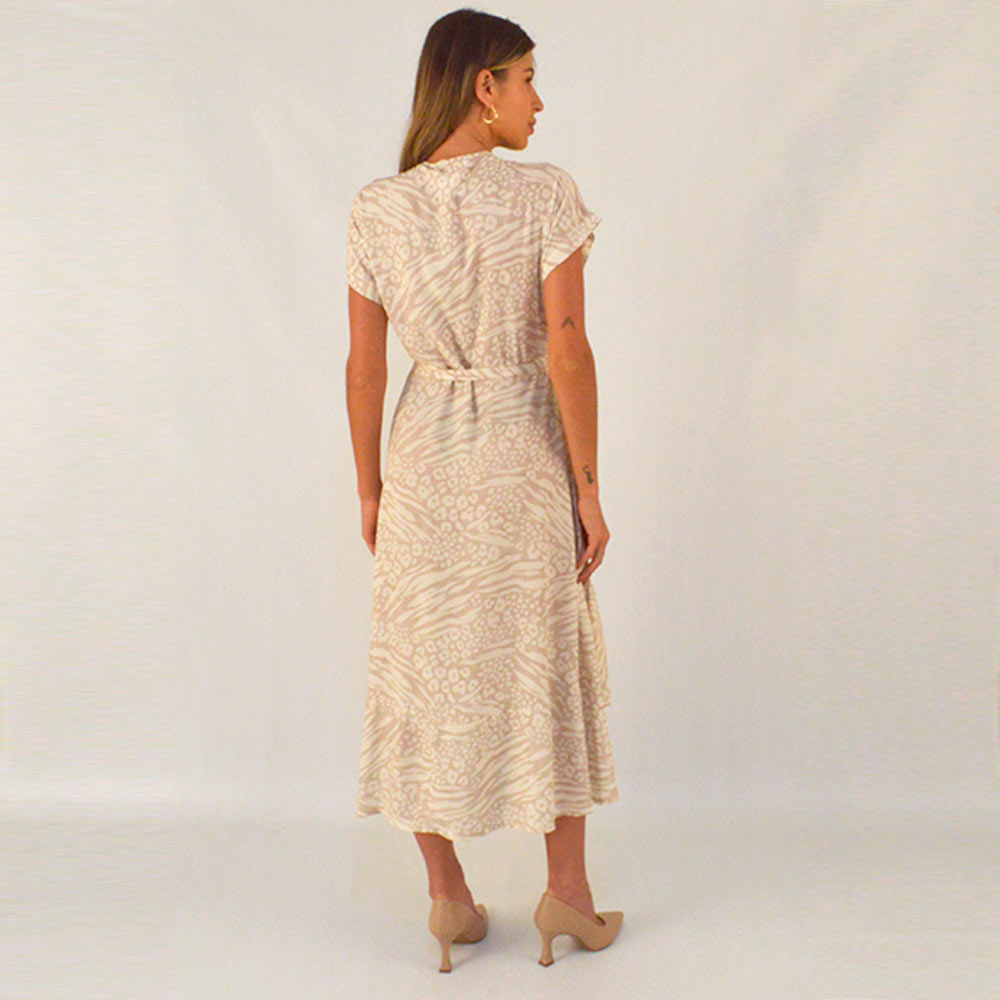 Vestido Envelope Estampa Cru Declari  - Foto 4