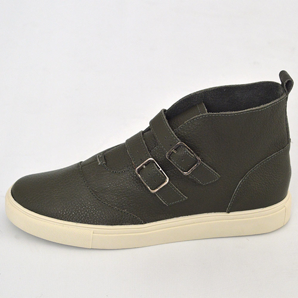 Tenis bota best sale couro